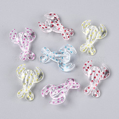 Printed Transparent Acrylic Beads&nbsp;TACR-T029-10M