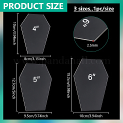 Acrylic Quilting Templates&nbsp;DIY-BC0014-52B
