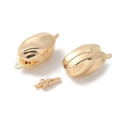 Brass Box Clasps&nbsp;KK-U052-11G