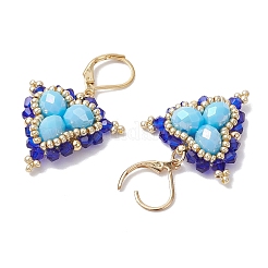 Glass Seed Beads Dangle Earrings&nbsp;EJEW-MZ00331-03