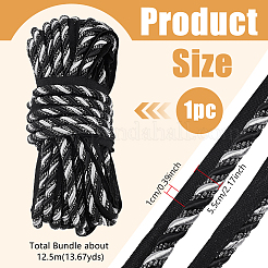 12.5M Polyester Twist Lip Cord Trim&nbsp;OCOR-WH0105-005B