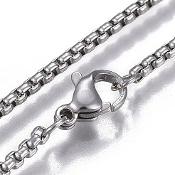 304 Stainless Steel Pendant Necklaces&nbsp;NJEW-P252-02GP