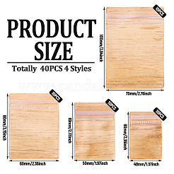 40Pcs 4 Styles PVC Resealable Bags&nbsp;OPP-TA0001-18A