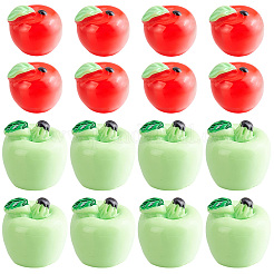 40Pcs 2 Colors Opaque Resin Cabochons&nbsp;RESI-CP0001-17
