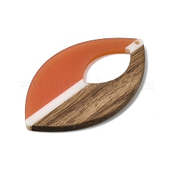 Walnut Wood with Resin Big Pendants&nbsp;WOOD-G025-02A