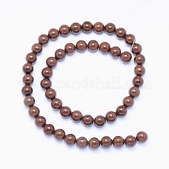 Natural Mahogany Obsidian Bead Strands&nbsp;X-G-F425-01