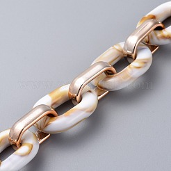 Imitation Gemstone Style Acrylic Handmade Cable Chains&nbsp;AJEW-JB00517-02