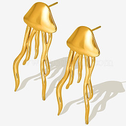 304 Stainless Steel Jellyfish Stud Earrings&nbsp;JQ4504-2