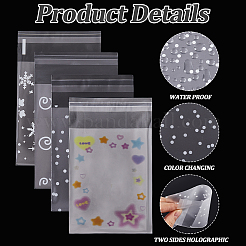 4Sets 4 Styles Rectangle Printed OPP Cellophane Bags&nbsp;ABAG-CN0001-14