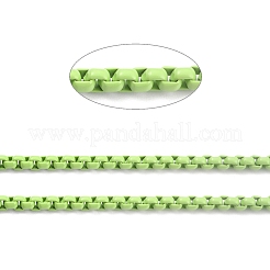 3.28 Feet Eco-friendly Spray Painted Handmade Brass Box Chains&nbsp;X-KK-J276-17-P06