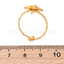 304 Stainless Steel Rhinestone Cuff Rings&nbsp;RJEW-D306-23G