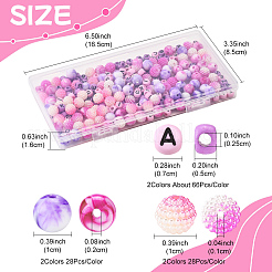 244Pcs Imitation Acrylic Beads Kits&nbsp;OACR-FS0004-07B