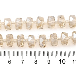 Transparent Electroplate Glass Beads Strands&nbsp;EGLA-P062-01A-PL03