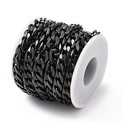 304 Stainless Steel Cuban Link Chains&nbsp;CHS-L020-023EB