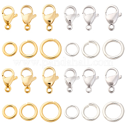 60Pcs 304 Stainless Steel Lobster Claw Clasps&nbsp;STAS-BBC0009-95
