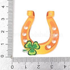 Saint Patrick's Day Opaque Printed Acrylic Pendants&nbsp;OACR-A045-05F
