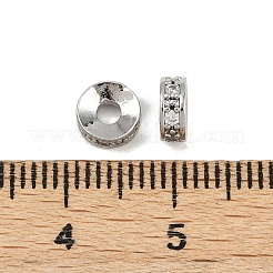 Brass Micro Pave Cubic Zirconia Beads&nbsp;KK-H078-30P