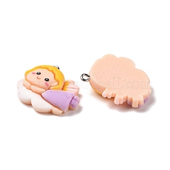 Opaque Resin Pendants&nbsp;RESI-G032-H04