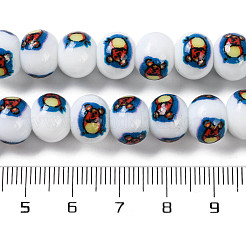 Printing Glass Beads for Necklaces Bracelets Making&nbsp;GLAA-B020-02A-09