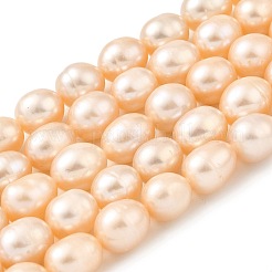 Natural Cultured Freshwater Pearl Beads Strands&nbsp;PEAR-I007-01F-07B