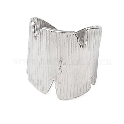 Textured Bark 304 Stainless Steel Cuff Rings Components&nbsp;SA-CBA45D5-12P