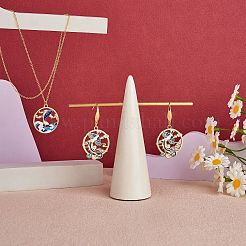 28Pcs 7 Style Rack Plating Alloy Enamel Pendants&nbsp;ENAM-SZ0002-88