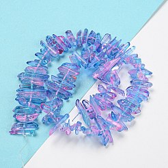 Natural Dyed Quartz Beads Strands&nbsp;G-G791-14D