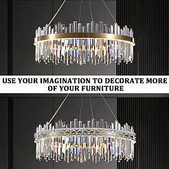 Iron Edging Interior Wall Decoration&nbsp;DIY-WH0750-371