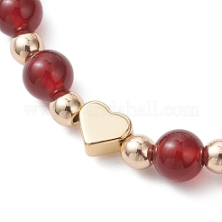 Natural Carnelian Beaded Bracelets&nbsp;BJEW-JB12752-02