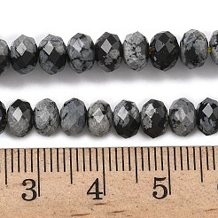 Natural Snowflake Obsidian Bead Strands&nbsp;G-D344-A13