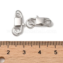 Anti-Tarnish Rhodium Plated 925 Sterling Silver Lobster Claw Clasps&nbsp;STER-D006-16P
