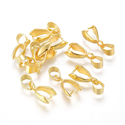 Brass Ice Pick Pinch Bails&nbsp;KK-F718-11G