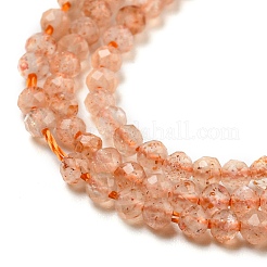 Natural Sunstone Beads Strands&nbsp;X-G-K182-2mm-13A