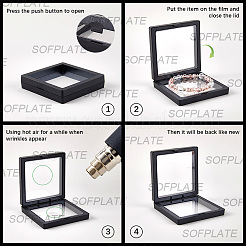 10Pcs 2 Styles Plastic 3D Film Floating Frame Displays Cases&nbsp;CON-SP0001-11A-02