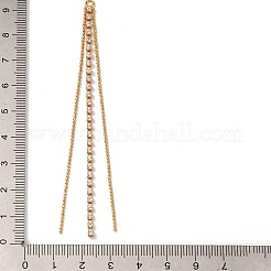 Brass Micro Pave Clear Cubic Zirconia Big Pendants&nbsp;KK-G510-08G