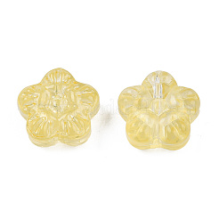 Transparent Spray Painted Glass Beads&nbsp;LS-GLAA-N035-029-C06