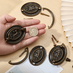Alloy and Iron for Cabinet Door Handle Small Ring&nbsp;FIND-CA0010-74