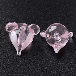 Handmade Transparent Lampwork Beads&nbsp;LAMP-T011-12F