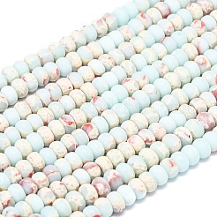 Synthetic ShouShan Stone Beads Strands&nbsp;G-P575-A51-6x4mm