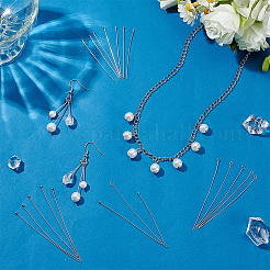 400Pcs 304 Stainless Steel Ball Head Pins & Eye Pins & Flat Head Pins&nbsp;STAS-PH0006-50