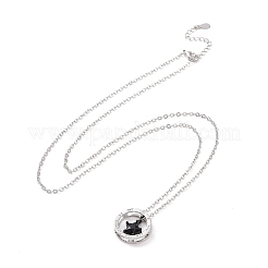 Cubic Zirconia Star Pendant Necklace&nbsp;NJEW-G073-01B-B