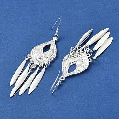 Silver Alloy Chandelier Earrings&nbsp;EJEW-D092-02B-S