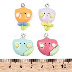 Opaque Resin Pendants&nbsp;RE-CBA5D24-01