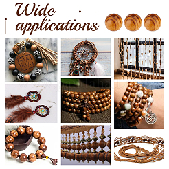 200Pcs Wood Beads&nbsp;WOOD-OC0003-68A-LF