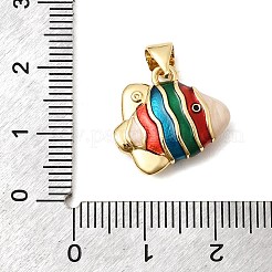 Brass Enamel Pendants&nbsp;KK-H267-116A-01