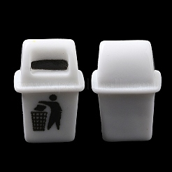Resin Garbage Can Display Decorations&nbsp;DJEW-P013-01
