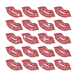 20Pcs Glass Rhinestone Sew on Patches&nbsp;PATC-PH0001-69