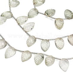 Natural Green Quartz Carved Beads Strands&nbsp;GG-CBA0C95-E11