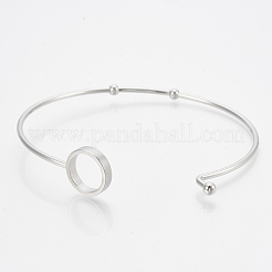 Tarnish Resistant 304 Stainless Steel Bangles&nbsp;STAS-N084-04