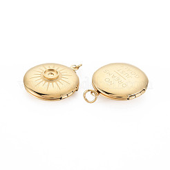 Ion Plating(IP) 304 Stainless Steel Pendant Enamel Settings&nbsp;STAS-N097-140